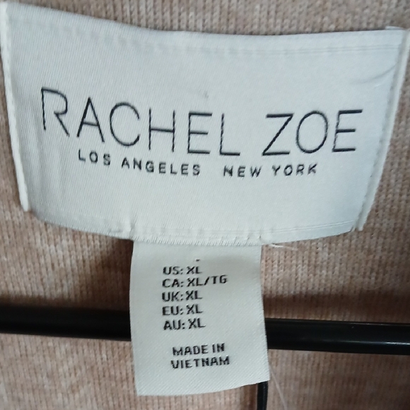 NWT Rachel Zoe Beige Striped Vest - Picture 2 of 6